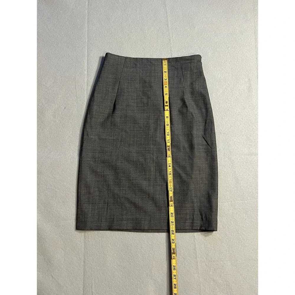 Babaton Grey  Wool / Rayon  Blend Straight Pencil Skirt Size 4 / S